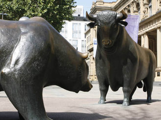 Bulle und Bär Börse Frankfurt